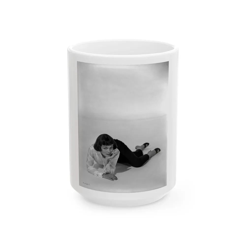 Phyllis Kirk #38 (Vintage Female Icon) White Coffee Mug-15oz-Go Mug Yourself