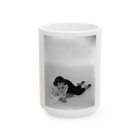 Phyllis Kirk #38 (Vintage Female Icon) White Coffee Mug 15oz - Go Mug Yourself