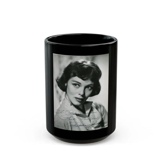 Phyllis Kirk #39 (Vintage Female Icon) Black Coffee Mug 15oz - Go Mug Yourself