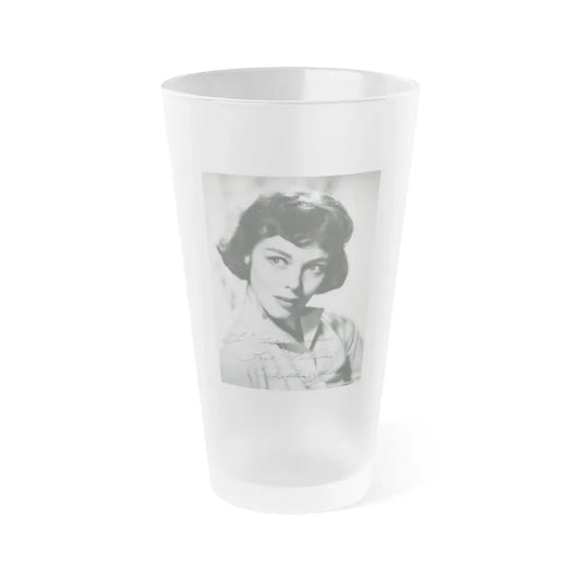 Phyllis Kirk #39 (Vintage Female Icon) Frosted Pint Glass 16oz 16oz Frosted - Go Mug Yourself