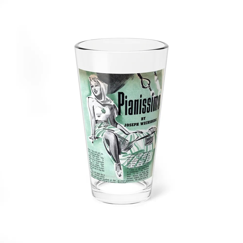 Pianissimo, Liberty magazine, November 16, 1940 (Magazine Illustration) Pint Glass 16oz-16oz-Go Mug Yourself