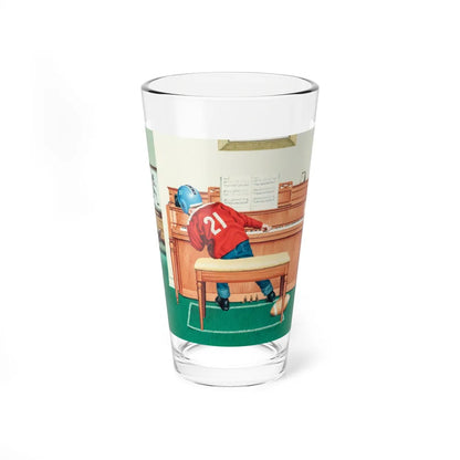 Piano Practice (Magazine Illustration) Pint Glass 16oz-16oz-Go Mug Yourself