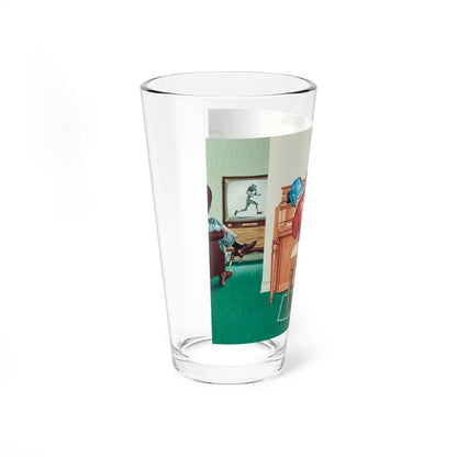 Piano Practice (Magazine Illustration) Pint Glass 16oz-Go Mug Yourself