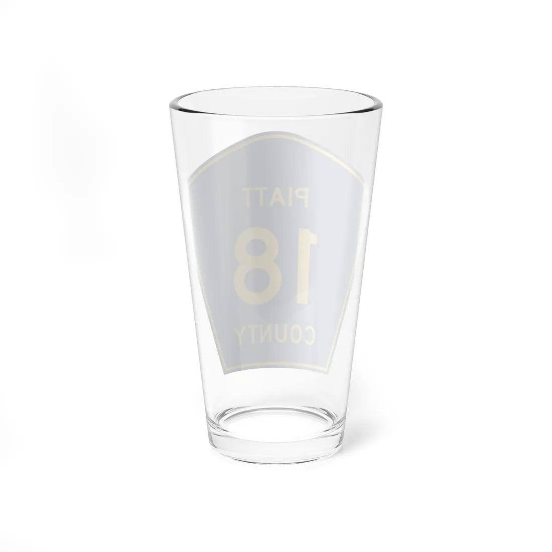 Piatt County 18 (Illinois) (Road Sign) Pint Glass 16oz - Go Mug Yourself