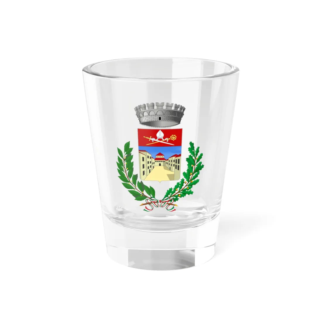 Piazza al Serchio-Stemma (Italy) (Coat of Arms) Shot Glass 1.5oz 1.5oz - Go Mug Yourself