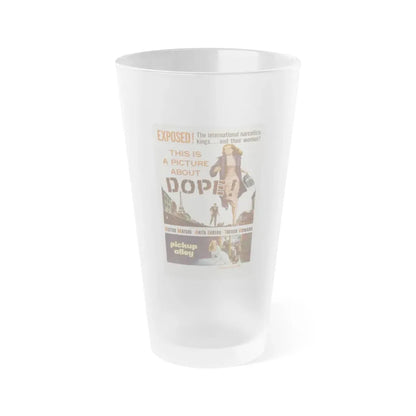PICK UP ALLEY 1957 Movie Poster - Frosted Pint Glass 16oz 16oz Frosted - Go Mug Yourself