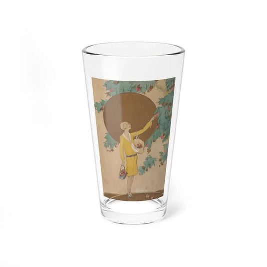 Picking Apples, Golden Book cover, August 1927 (Magazine Illustration) Pint Glass 16oz 16oz - Go Mug Yourself
