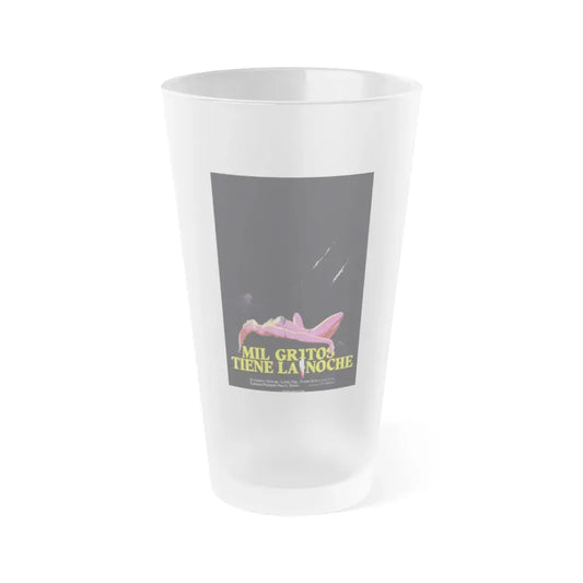 PIECES (3) 1982 Movie Poster - Frosted Pint Glass 16oz 16oz Frosted - Go Mug Yourself