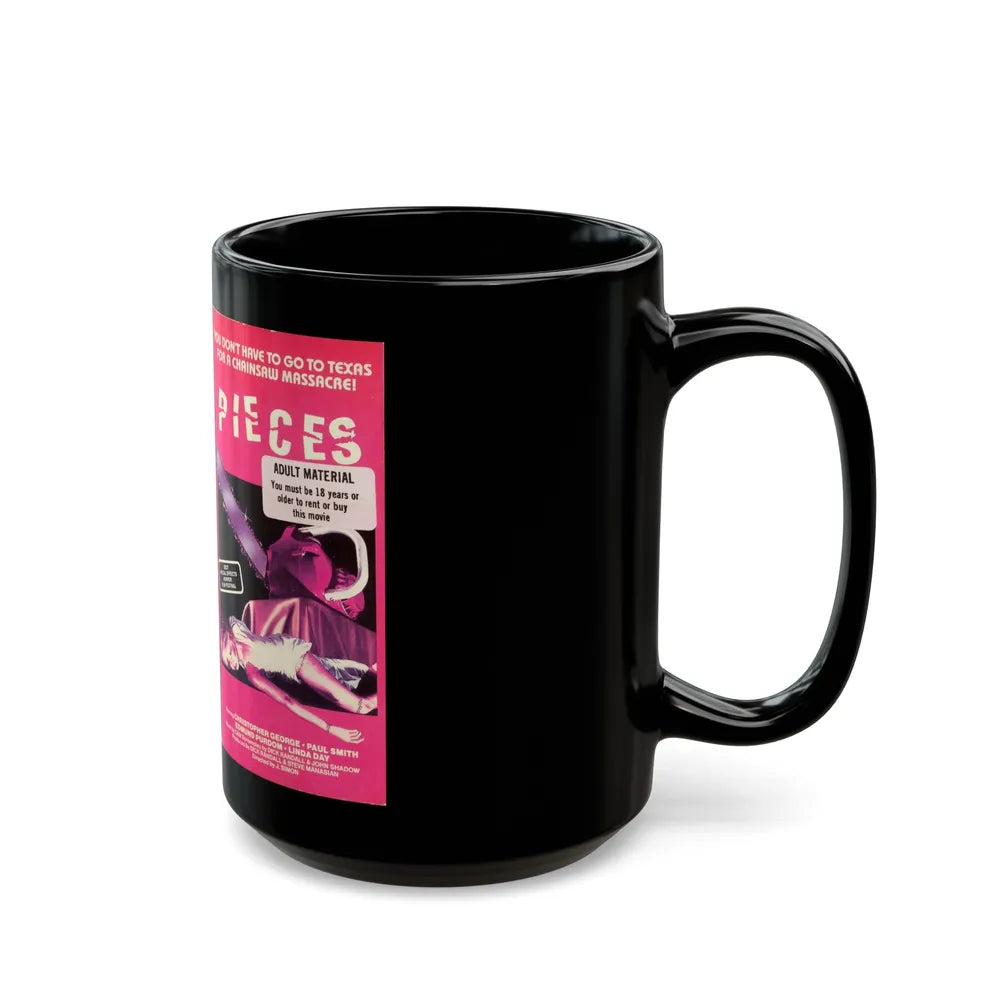 PIECES VESTRON SLASHER (VHS COVER) - Black Coffee Mug-Go Mug Yourself