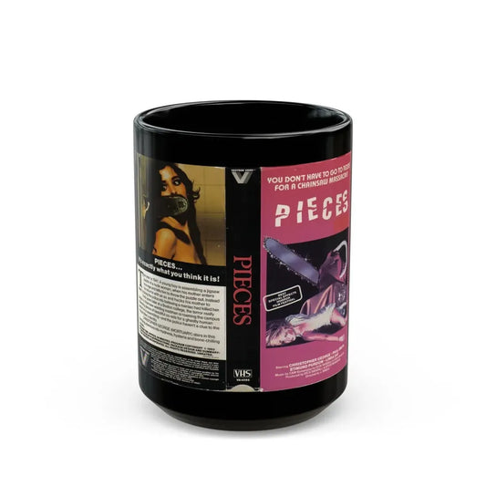PIECES VESTRON VIDEO (VHS COVER) - Black Coffee Mug 15oz - Go Mug Yourself