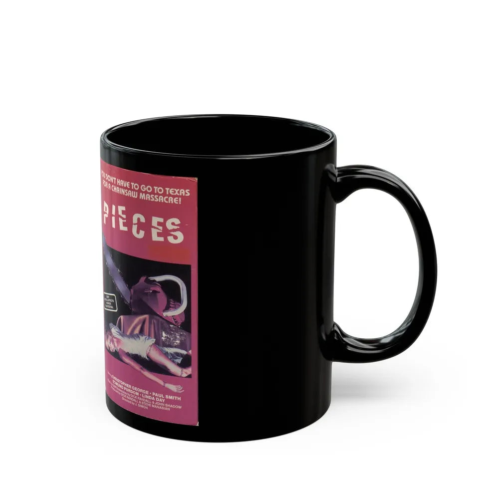 PIECES VESTRON VIDEO (VHS COVER) - Black Coffee Mug-Go Mug Yourself