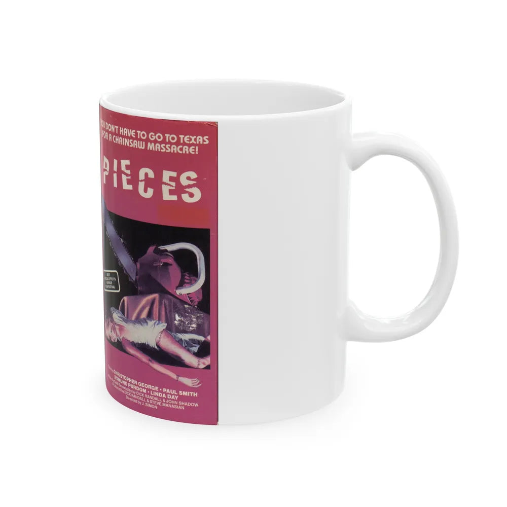 PIECES VESTRON VIDEO (VHS COVER) - White Coffee Mug-Go Mug Yourself