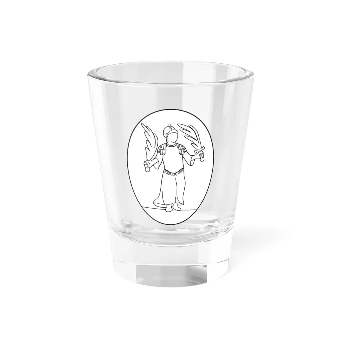Pieczec wielka litewska Stanislawa Augusta Nowogródzkie 1764 (Lithuania) (Coat of Arms) Shot Glass 1.5oz 1.5oz - Go Mug Yourself