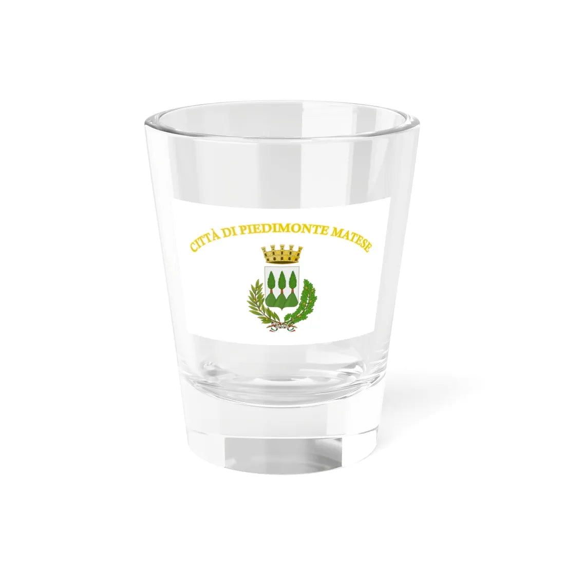 Piedimonte Matese-Bandiera (Italy) Shot Glass 1.5oz 1.5oz - Go Mug Yourself