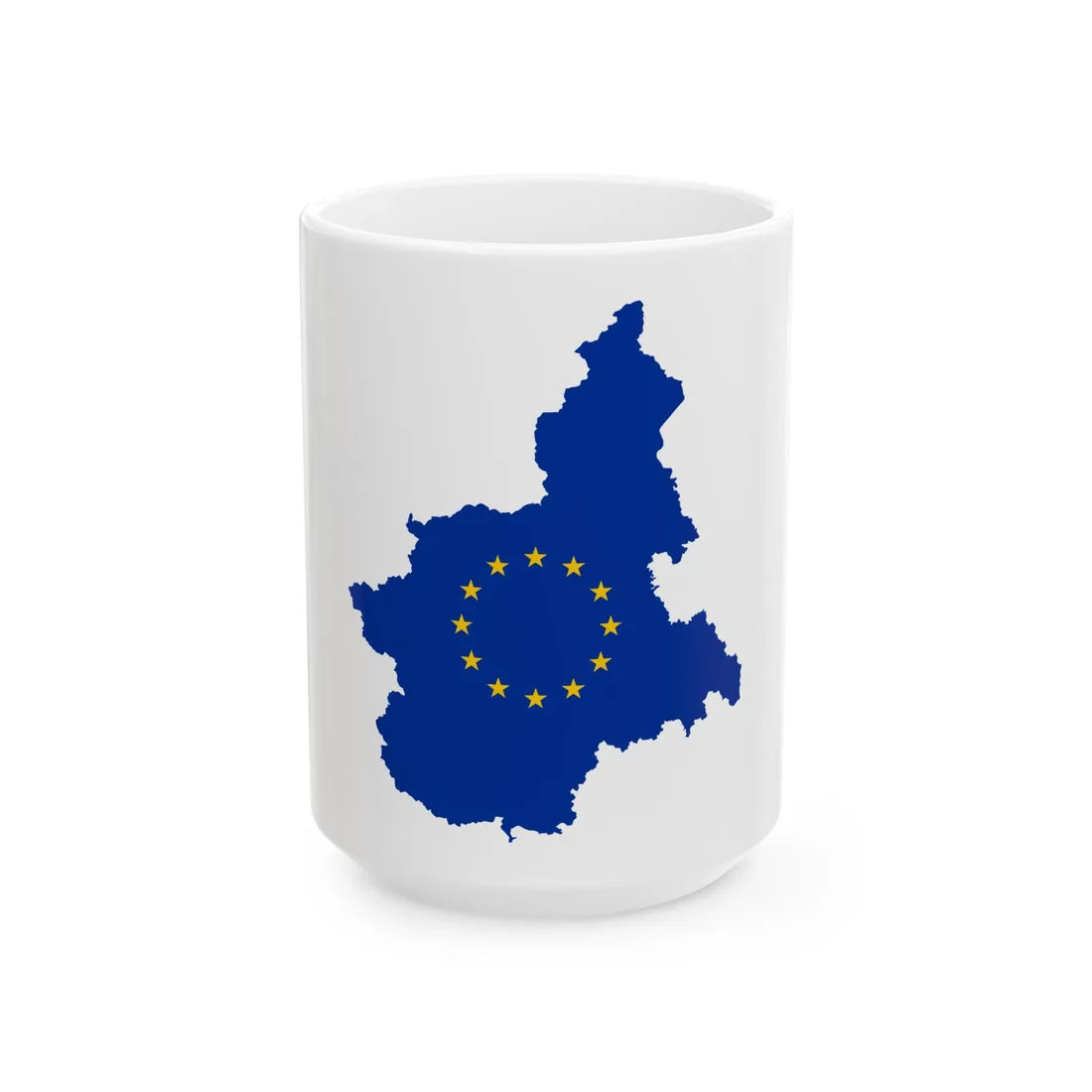 Piemonte EU (Italy) White Coffee Mug 15oz - Go Mug Yourself