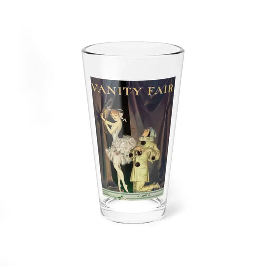 Pierrot and Columbine, Vanity Fair magazine cover, June 1915 (Magazine Illustration) Pint Glass 16oz 16oz - Go Mug Yourself