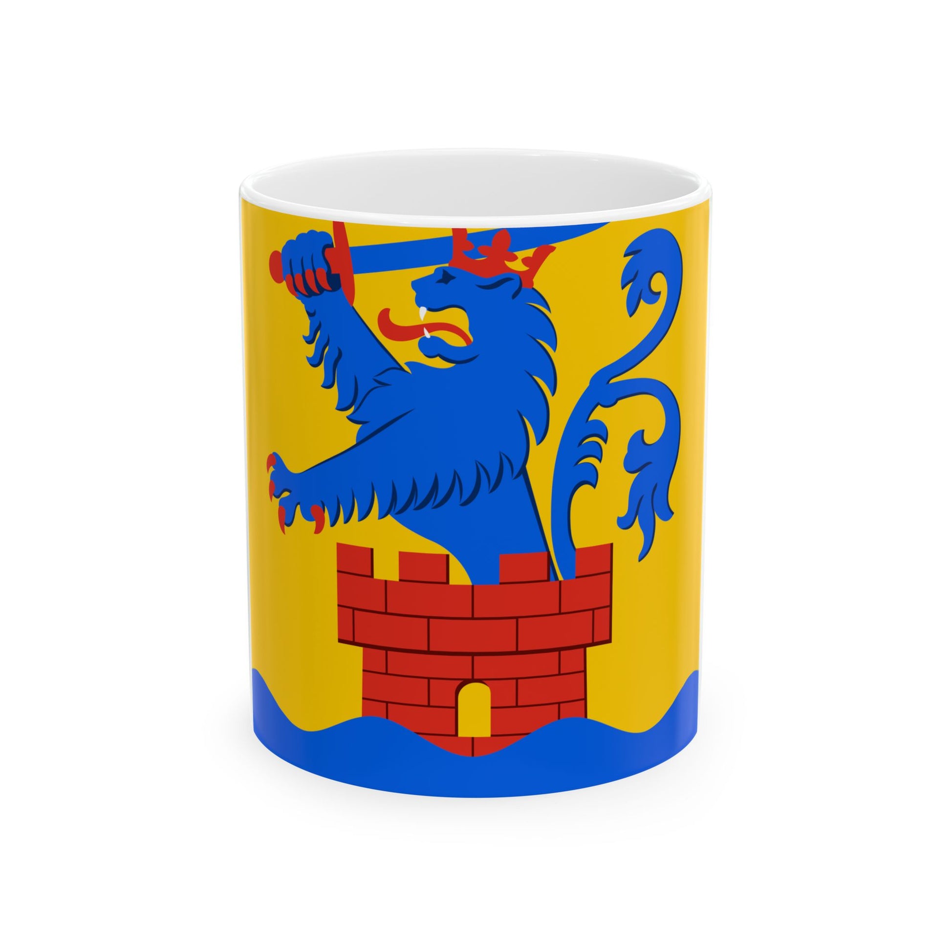 Pietarsaari.lippu (Finland) White Coffee Mug-11oz-Go Mug Yourself