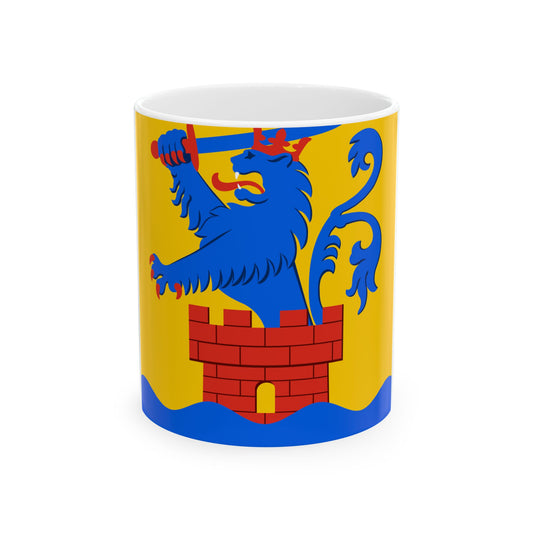 Pietarsaari.lippu (Finland) White Coffee Mug-11oz-Go Mug Yourself