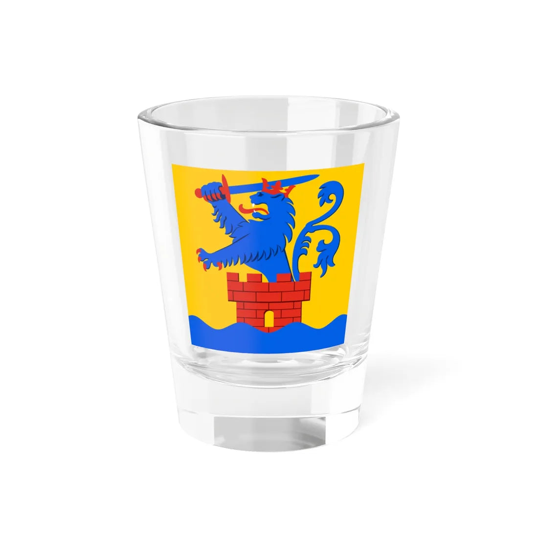 Pietarsaari.lippu (Finland) Shot Glass 1.5oz 1.5oz - Go Mug Yourself