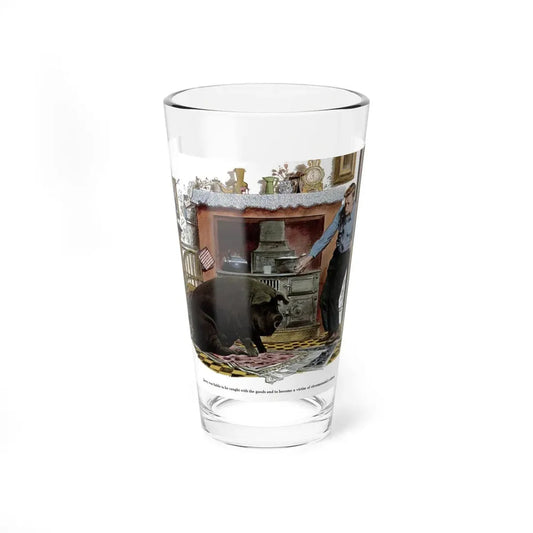 Pigs Have Wings (1), Collier's magazine, September 13, 1952 (Magazine Illustration) Pint Glass 16oz 16oz - Go Mug Yourself