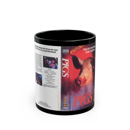 PIGS (VHS COVER) - Black Coffee Mug-11oz-Go Mug Yourself