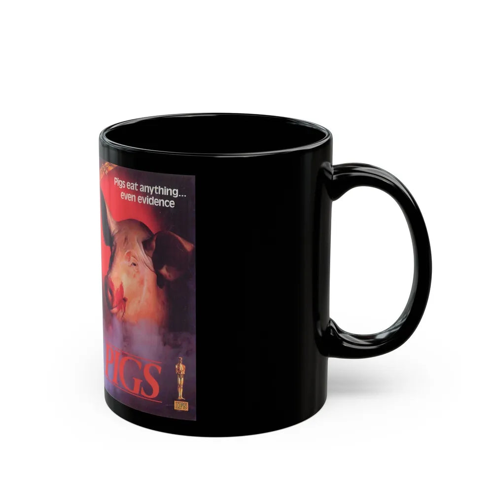 PIGS (VHS COVER) - Black Coffee Mug-Go Mug Yourself