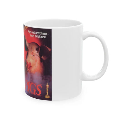 PIGS (VHS COVER) - White Coffee Mug-Go Mug Yourself