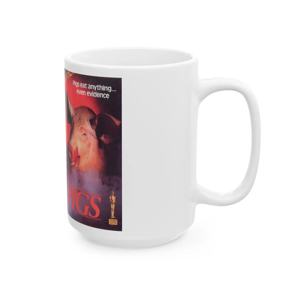 PIGS (VHS COVER) - White Coffee Mug-Go Mug Yourself