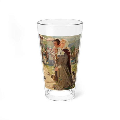 Pilgrim Wedding (Magazine Illustration) Pint Glass 16oz-16oz-Go Mug Yourself