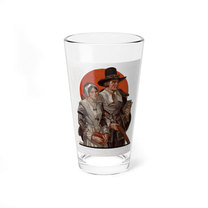 Pilgrims, The Saturday Evening Post cover illustration (Magazine Illustration) Pint Glass 16oz-16oz-Go Mug Yourself