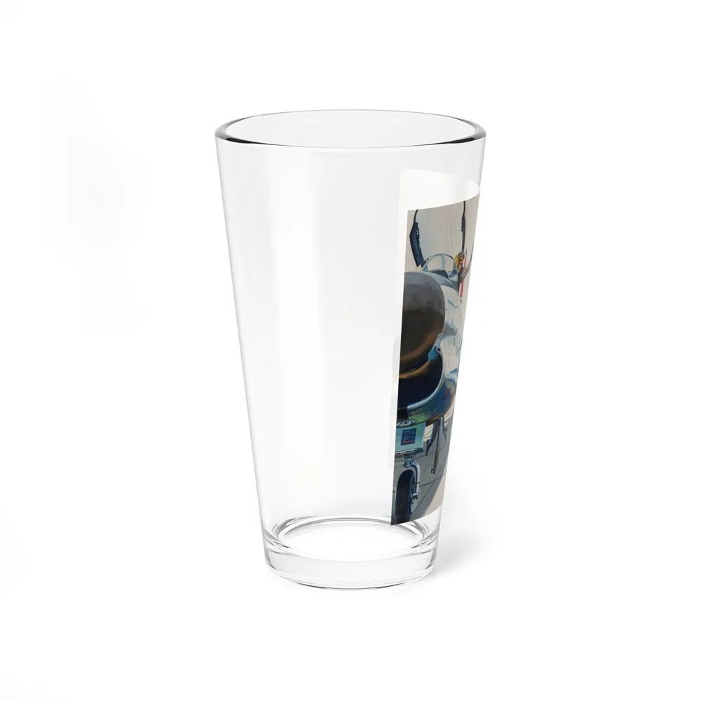 Pilot and Landcrew (Magazine Illustration) Pint Glass 16oz-Go Mug Yourself