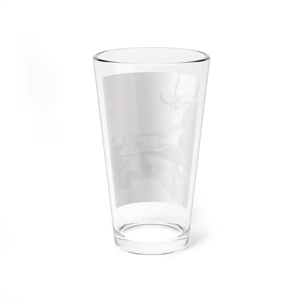 Pilot and Landcrew (Magazine Illustration) Pint Glass 16oz-Go Mug Yourself