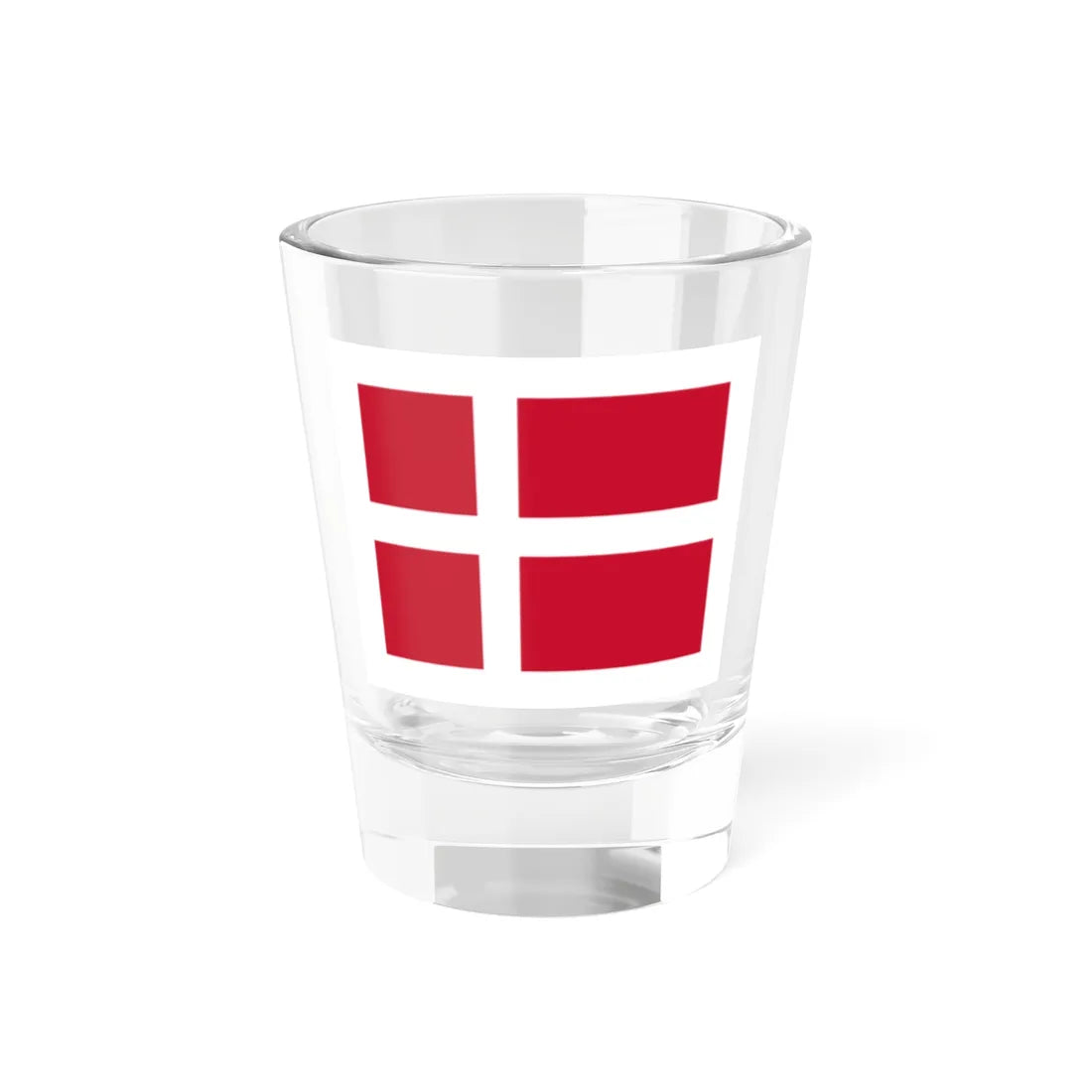Pilot flag of Denmark (Denmark) Shot Glass 1.5oz 1.5oz - Go Mug Yourself