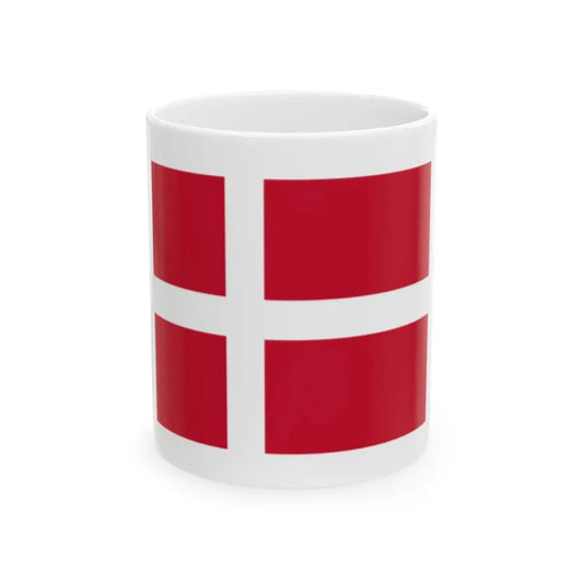Pilot flag of Denmark (Denmark) White Coffee Mug 11oz - Go Mug Yourself