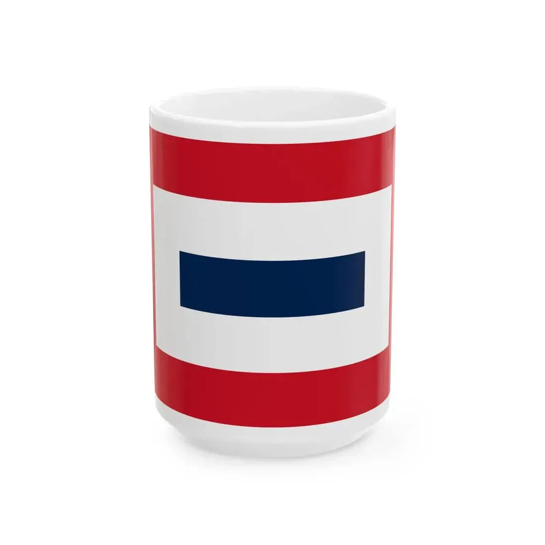 Pilot Flag of France (France) White Coffee Mug 15oz - Go Mug Yourself