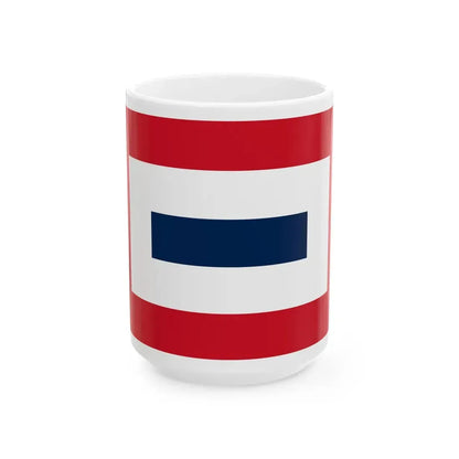 Pilot Flag of France (France) White Coffee Mug 15oz - Go Mug Yourself