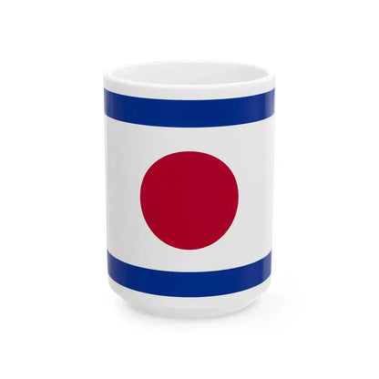 Pilot Flag of Japan (Japan) White Coffee Mug 15oz - Go Mug Yourself