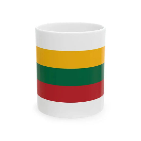 Pilot Flag of Lithuania (Lithuania) White Coffee Mug 11oz - Go Mug Yourself