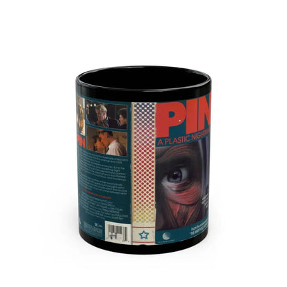 PIN A PLASTIC NIGHTMARE (VHS COVER) - Black Coffee Mug 11oz - Go Mug Yourself