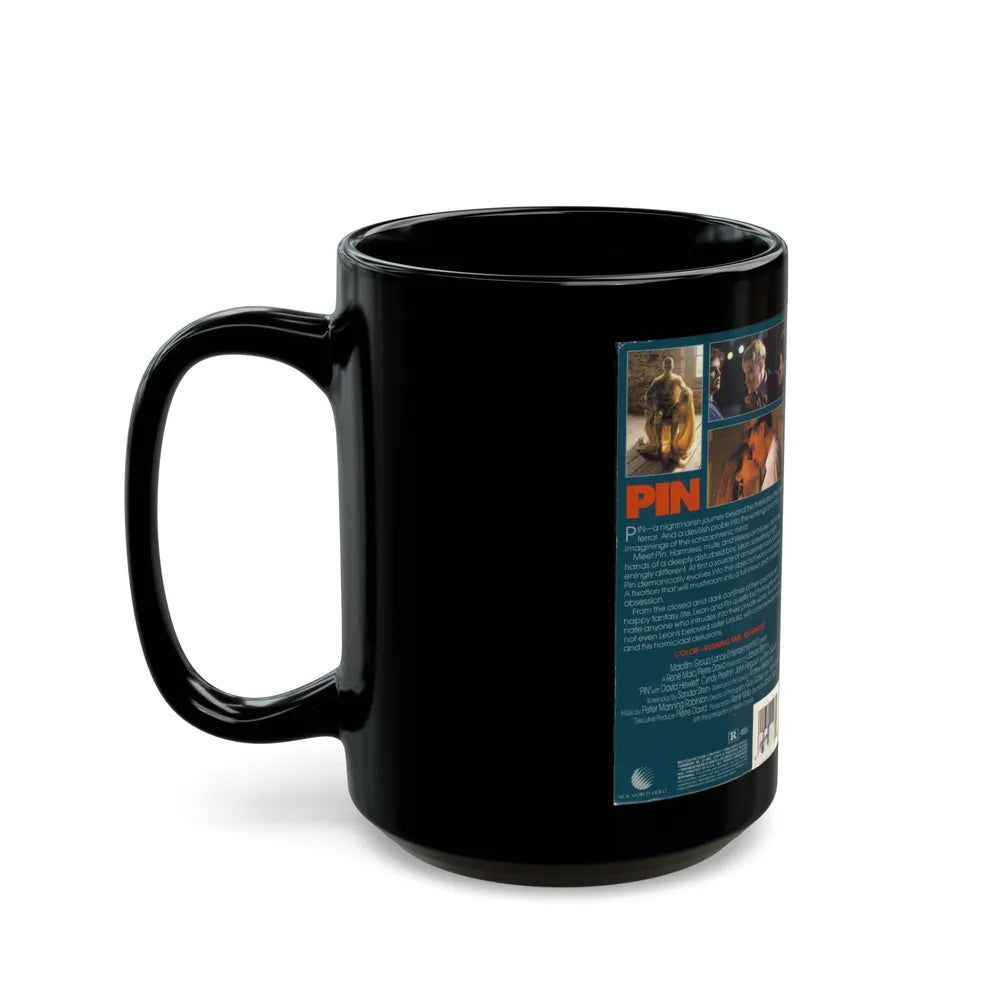 PIN A PLASTIC NIGHTMARE (VHS COVER) - Black Coffee Mug-Go Mug Yourself