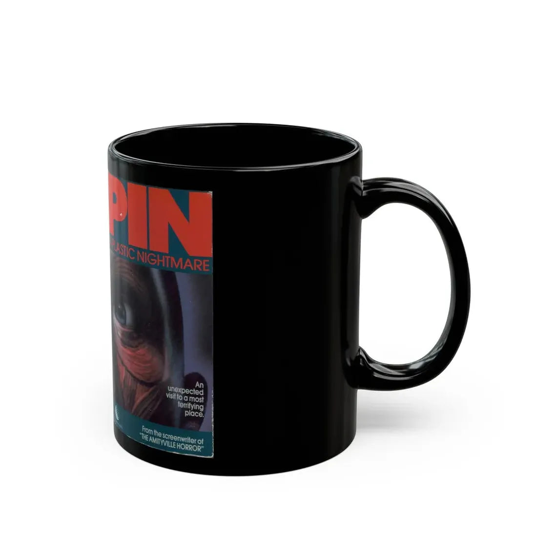 PIN A PLASTIC NIGHTMARE (VHS COVER) - Black Coffee Mug - Go Mug Yourself