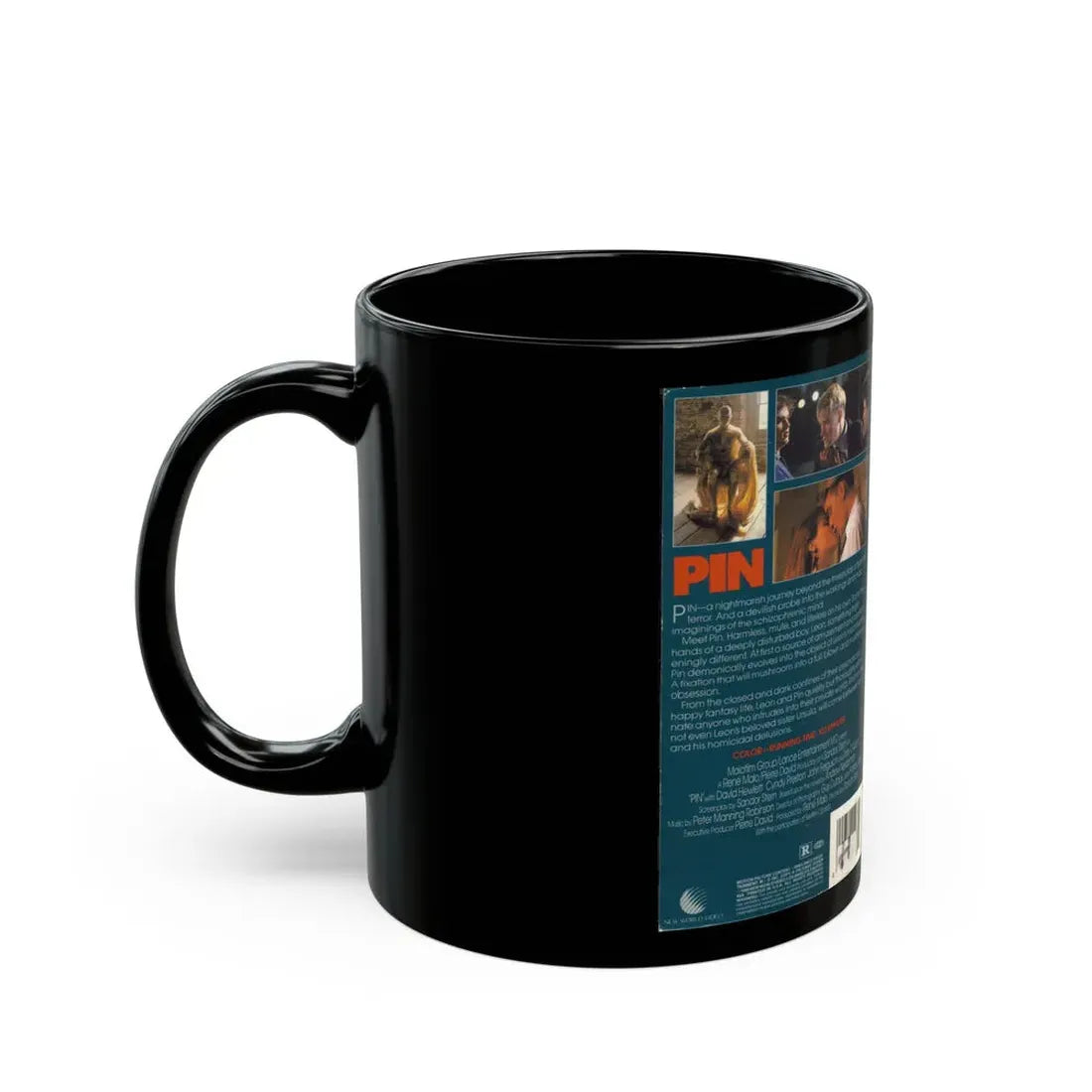 PIN A PLASTIC NIGHTMARE (VHS COVER) - Black Coffee Mug - Go Mug Yourself
