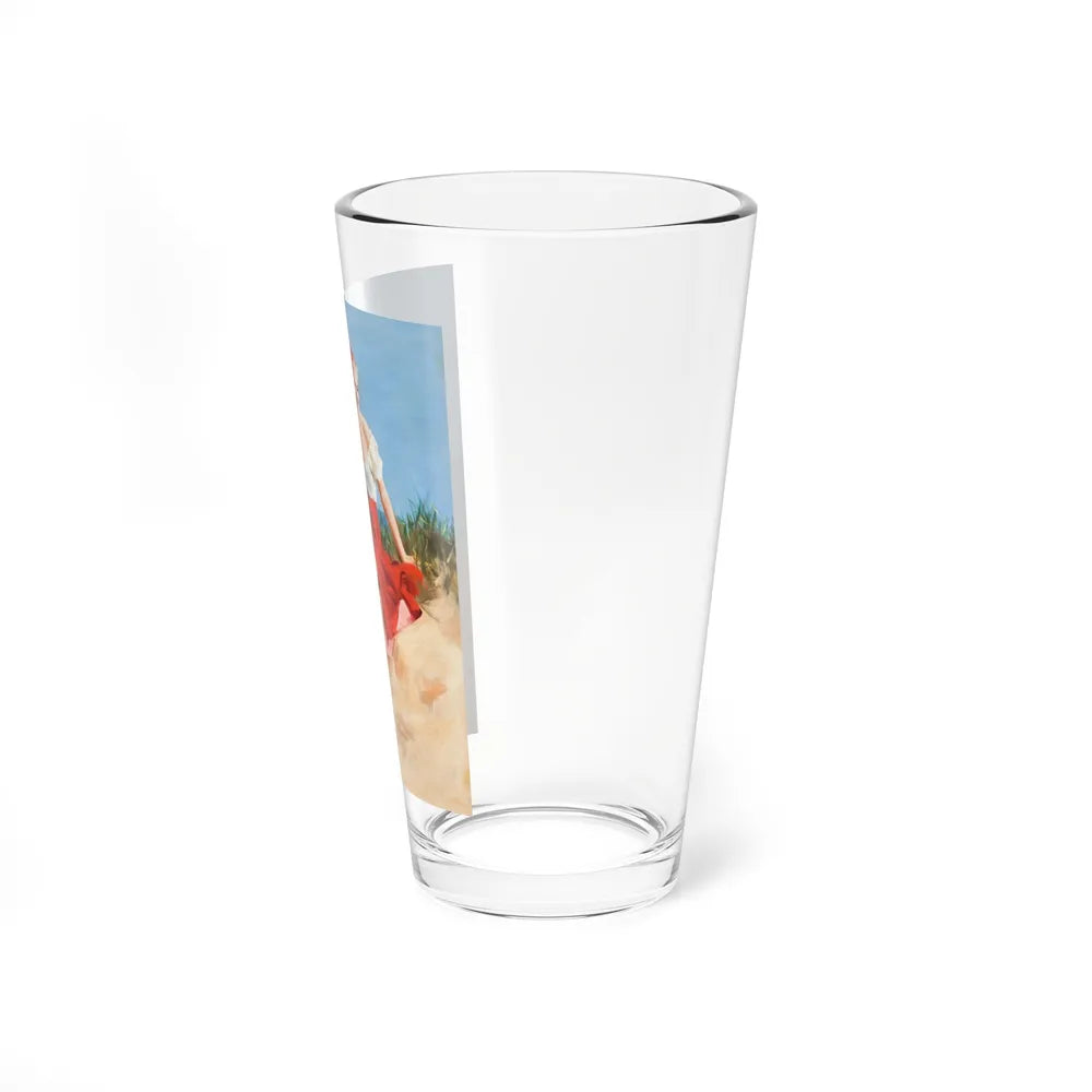 Pin-Up Girl (Magazine Illustration) Pint Glass 16oz-Go Mug Yourself