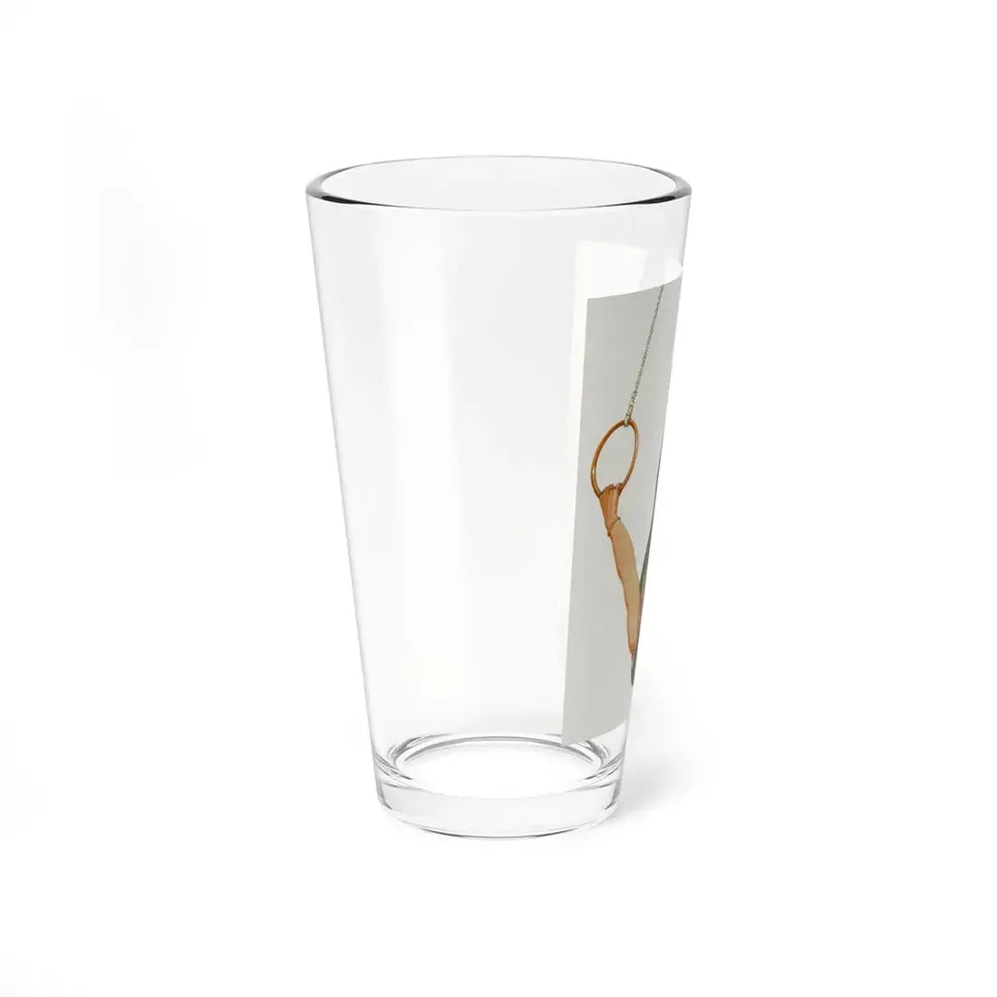 Pin-Up on Gymnastic Rings (Magazine Illustration) Pint Glass 16oz - Go Mug Yourself