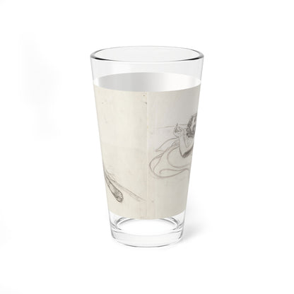 Pin-up Preliminary Artwork, Esquire, August 1940 (Magazine Illustration) Pint Glass 16oz-Go Mug Yourself