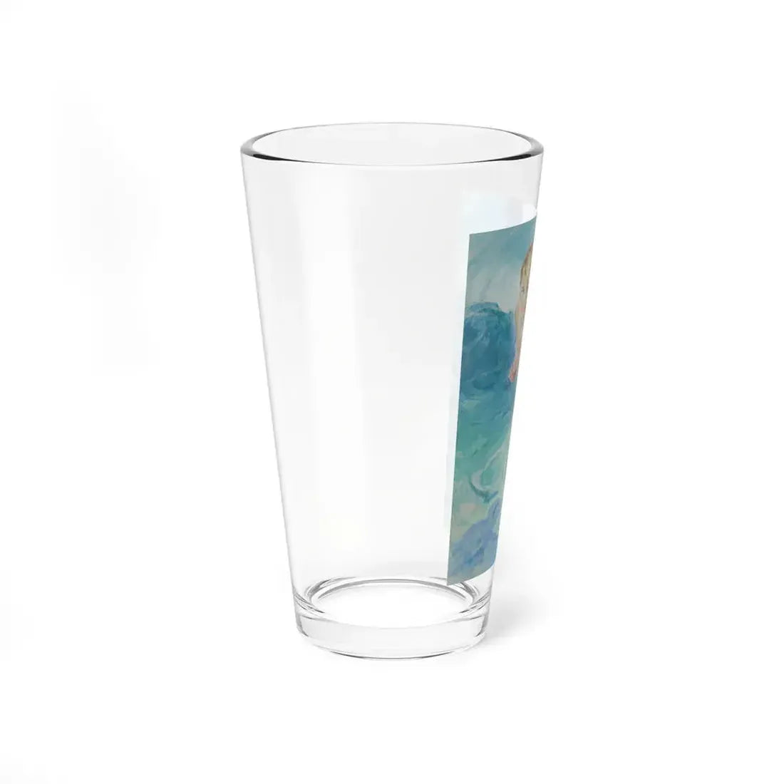 Pin-Up Standing in the Waves, 1952 (Magazine Illustration) Pint Glass 16oz - Go Mug Yourself
