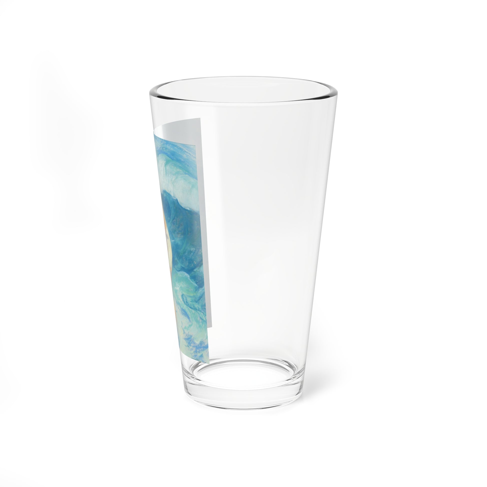 Pin-Up Standing in the Waves, 1952 (Magazine Illustration) Pint Glass 16oz-Go Mug Yourself