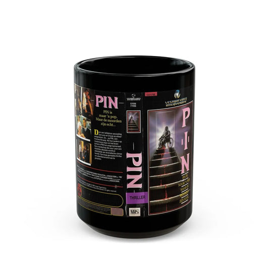 PIN (VHS COVER) - Black Coffee Mug-15oz-Go Mug Yourself