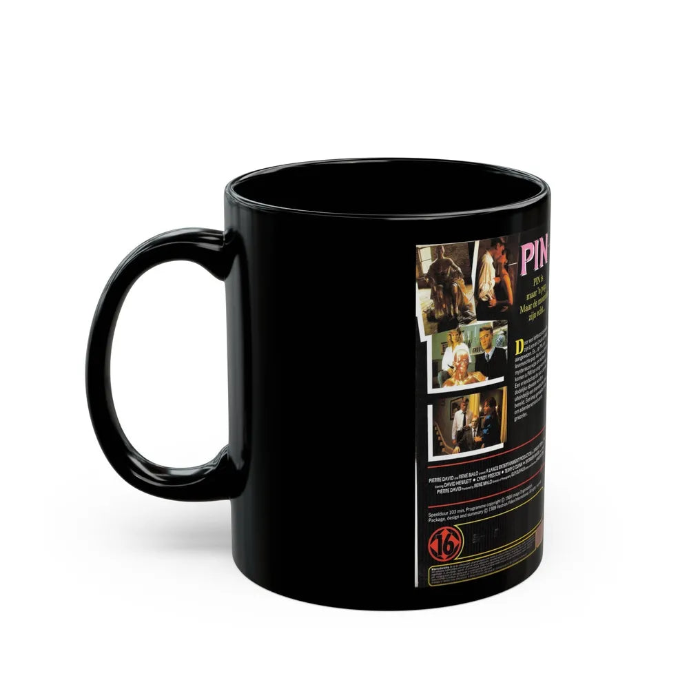 PIN (VHS COVER) - Black Coffee Mug-Go Mug Yourself