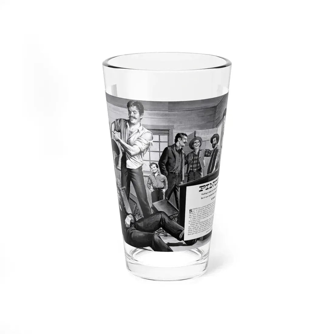 Pinch..., Bluebook for Men, October 1960 (Magazine Illustration) Pint Glass 16oz 16oz - Go Mug Yourself